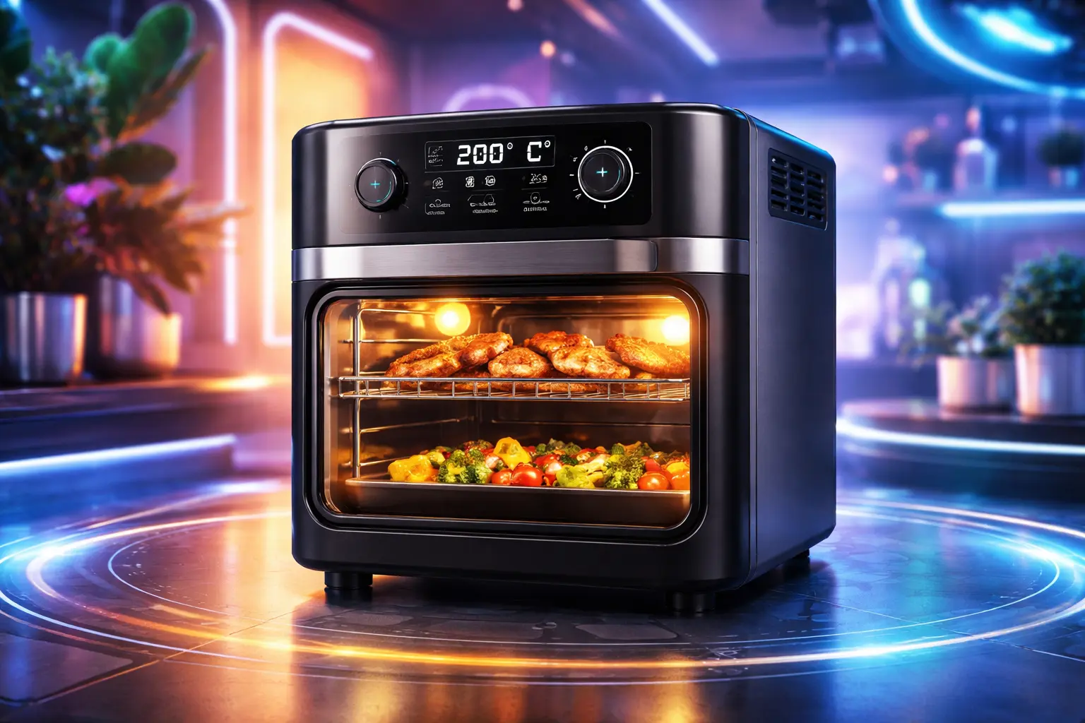 6 airfryer forno com design premium por preço justo