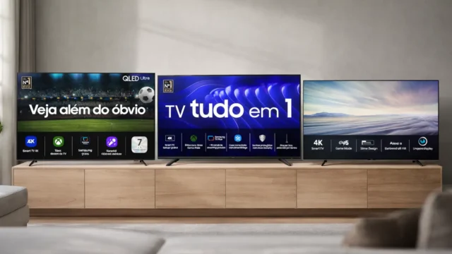 Samsung AI Big TV: 3 modelos grandes para decidir com clareza