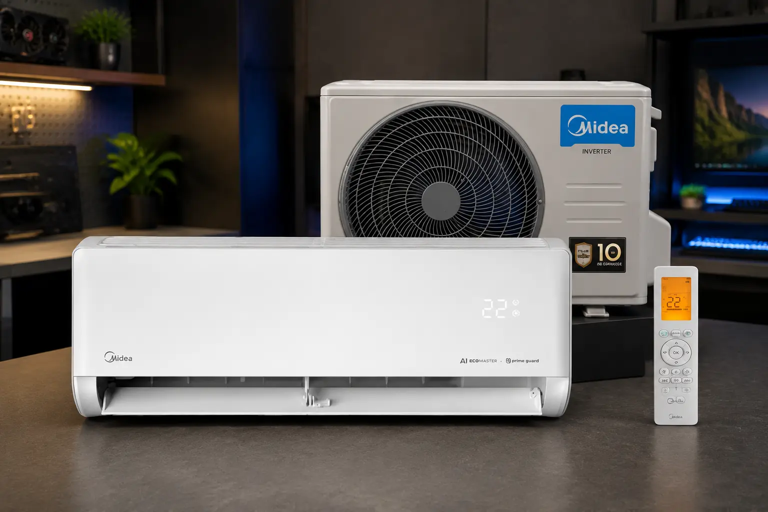 Ar-condicionado 12000 BTUs Midea: 4 opções para uso diário com eficiência e inteligência